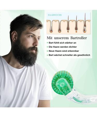 Koi Beauty 1mm Dermaroller | 200 Real Needles for Beard & Hair Growth | Professional Microneedling Roller for Face & Body at Home - Buy Online on GoSupps.com