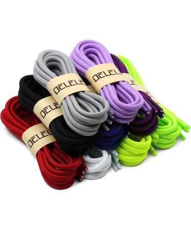 DELELE 115CM Thick Round Climbing Shoelaces - Black (2 Pairs) - Buy Online on GoSupps.com