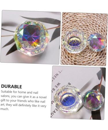 Housoutil Crystal Glass Nail Dish Glass Crystal Nailart Cup Glass Crystal Cup for Terrarium Dappen Dishes for Acrylic Women Nail Cup Glass Dishes Modeling Women's Penholder - Buy Online on GoSupps.com