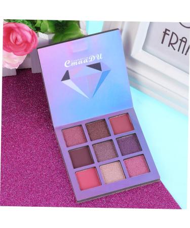 POPETPOP 2pcs 9 Matte Eyeshadow Shimmer Eyeshadow Women Eye Shadow Eyeshadow Palette Powder Eye Shadow Flash 1 count (Pack of 1) Purplex2pcs - Buy Online on GoSupps.com