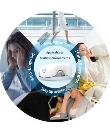 Eye Massage Device with Warmth & Vibration | Sleep Aid Eye Mask for Dry Eyes & Circles | Perfect Family Gift - Buy Online on GoSupps.com