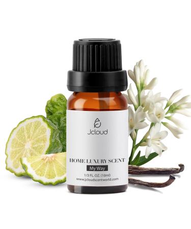 JCLOUD My Way Essential Oil for Diffuser - Hotel Collection Diffuser Oil & Home Luxury Scents Pure Aromatherapy Diffuser Oil with Bergamot Tuberose & Vanilla Natural & Pet Safe 10mL My Way 0.33 Fl Oz (Pack of 1)