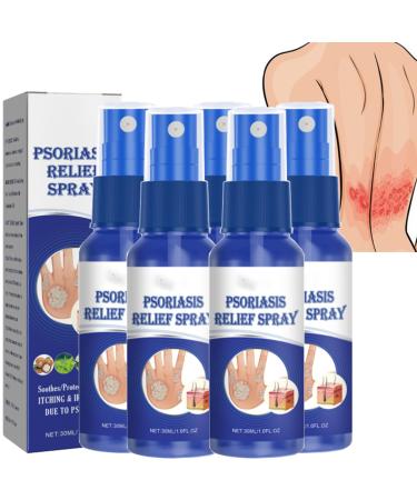 XJZGXMB 30ml Psoriasis Repair Spray 2023 New Professional Psoriasis Treatment Spray Psoriasis Relief Spray Herbal Psoriasis Treatment Spray for Skin Plaque Psoriasis (5pcs)