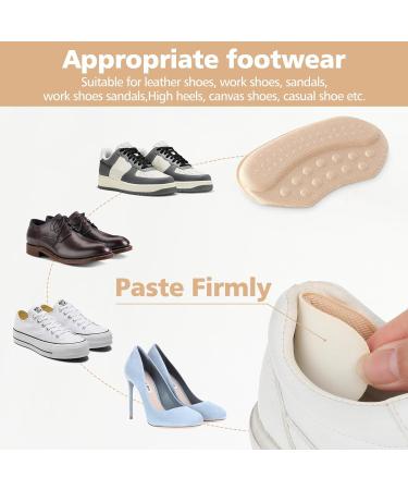 WLLHYF 2 Pairs Self-Adhesive Heel Pads for Shoe Repair and Comfort - Black/Skin Tone - Shoe Grips and Protectors for Women and Men - Buy Online on GoSupps.com