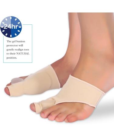 Bunion Pads - Orthopedic Toe Corrector for Pain Relief | Gel Toe Spreader Brace Sleeve | 1 Pair - Buy Online on GoSupps.com