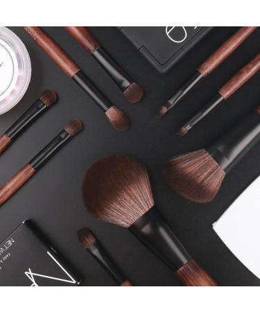 ENZO KEN Natural Sable Hair Bamboo Makeup Brush Set - Professional Case, Brown Eye Eyeshadow, Contour & Blush Brushes - Travel Cosmetic Set with Bag - Complete Blending Kit - Buy Online on GoSupps.com