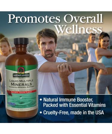 Nature's Answer Liquid Multiple Minerals - 8 oz | Essential Minerals for Health - Buy Online on GoSupps.com