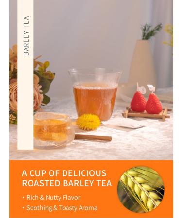  TeeLux TeeLux 100 Roasted Barley Tea Bags Pure Natural Barley Mugicha Unsweetened Caffeine Free Full-bodied Biodegradable Tea - Buy Online on GoSupps.com