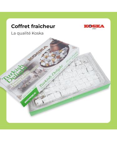 Extra Pistachio Turkish Delight 500g I Koska Pistachio Turkish Delight | Gift Size 500 gr | Traditional Luxury Confectionery | Vegan | Halal | Kosher | Lokum Soft Candy | Gluten Free - Buy Online on GoSupps.com