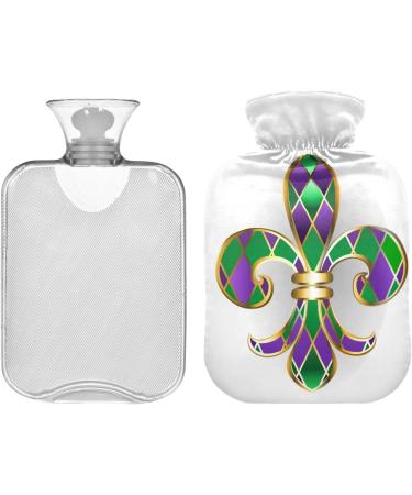 Mardi Gras Gold Jewelry Heat Bottle - 2L Pain Relief & Warm Water Bag for Women Ideal for Feet & Bed Warmers - International Shipping Available - Buy Online on GoSupps.com