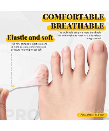 40pcs Silicone Anti-Friction Toe Sleeves - Clear Toe Protectors for Men and Women | Little Toe Caps Guards - Buy Online on GoSupps.com
