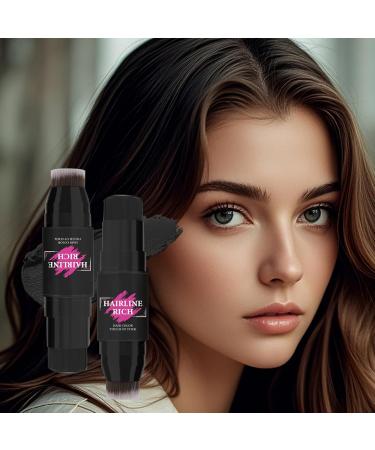 Gray hair color cover-up stick | Waterproof natural hair coloring stick - Long-lasting face contour cream for scalp lightening unisex for daily use and travel - Buy Online on GoSupps.com