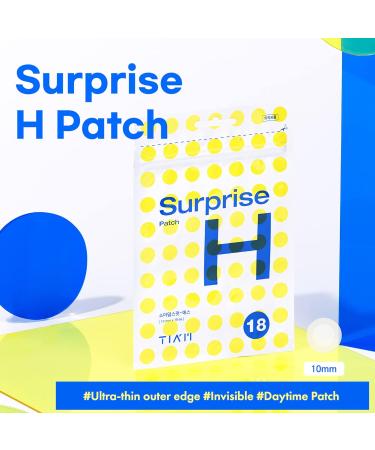 TIAM Surprise H Patch - 54 Count (Pack of 3) | Invisible Hydrocolloid Acne Patches for Fast & Effective Acne Treatment | International Shipping Available - Buy Online on GoSupps.com