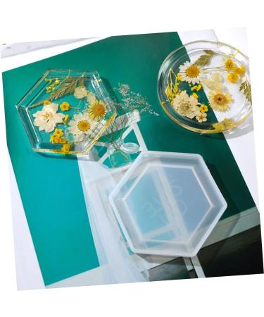 NUOBESTY 6 Pcs Crystal Silicone Mold Silicone Molds Diy Supplies Kid Safe Crystal Drip Mold Storage Box Round As Shownx3pcs 8.2X8.2X0.9CMx3pcs - Buy Online on GoSupps.com