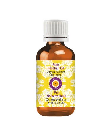 Deve Herbes Pure Hazelnut Oil (Corylus avellana) Cold Pressed 15ml (0.50 oz)