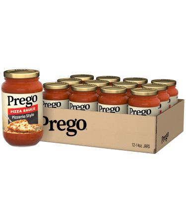 Prego Pizzeria Style Pizza Sauce, 14 Ounce Jar (Pack of 12)