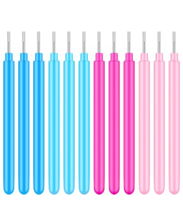 Paper Quilling Tools Rolling Curling Quilling Needle Pen DIY Cardmaking Paper Quilling Pen for Art Craft Handmade Tools  4 Colors (24 Pieces)