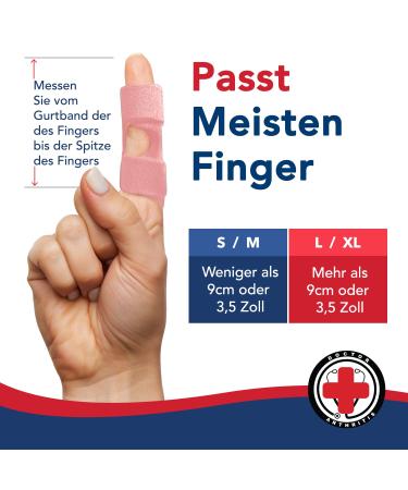 Dr. Arthritis Finger Bandage - Doctor Designed Protection with Brackets & Rails for Small Middle & Index Fingers - Pink S/M (Couple) | Injury Recovery - Buy Online on GoSupps.com