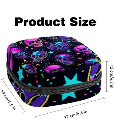 Large Capacity Storage Bags for Women's Bandages & Menstrual Cup - Travel Organizer with American Flag Design - 4.7x6.6x6.6 - Buy Online on GoSupps.com
