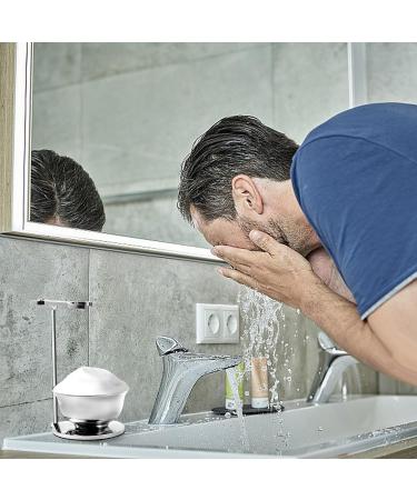 Favali Razor Set - 4 in 1 Stainless Steel Shaving Brush Holder & Wet Razor for Men | Ash Handle Compatible with Mach 3 - Buy Online on GoSupps.com