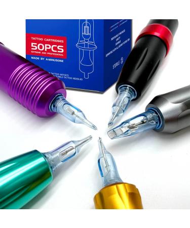 50PCS Mixed-pack Tattoo Cartridge Needles - #1003RL+05RL+07RL+09RL+11RL - 10Pcs Each - Disposable Round Liner #10 RL - Buy Online on GoSupps.com