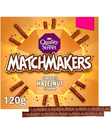 nestle quality street matchmakers chocolate hazelnut flavour (pack of 4) 120g each (imported from England