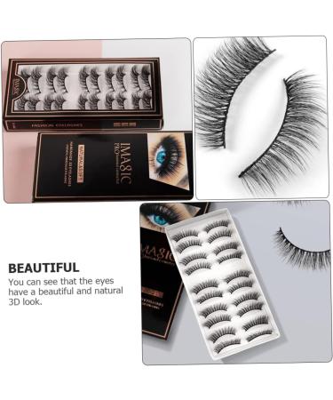 FOMIYES 30 Pairs Fake Eyelashes 3d Lashes Extension Thick Eyelashes Fluffy Eyelashes Carnival Makeup Supplies Masquerade Makeup Accessories Line Strip Lashes Chemical Fiber Extend Natural - Buy Online on GoSupps.com