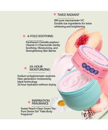 Grapefruit Soothing Gel Lotion Vegan Peach Slices Moisturizer Nicotinamide Body Milk Nourishing Butter Cream (Grapefruit White Tea) - Buy Online on GoSupps.com