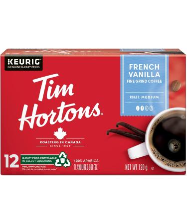Tim Hortons French Vanilla Flavoured Coffee RSingle Serve Keurig K-Cup Pods Medium Roast 72 Count - Buy Online on GoSupps.com