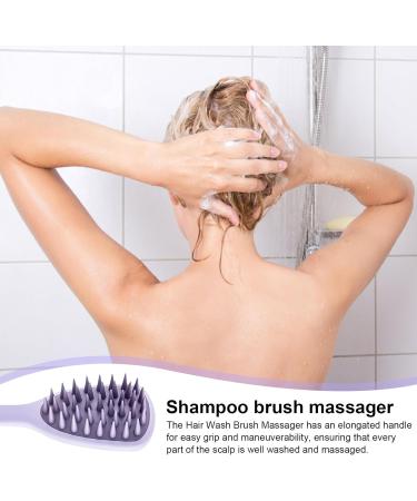 WOBBLO Shampoo Brush for Scalp Massager Scalp Massager | Long Handle Scalp Massager - Hair Purifier Scalp Exfoliator for Growth - Buy Online on GoSupps.com