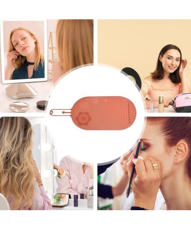 Make up Brush Cleaner Pad | Silicone Cleanser for Cosmetic Brushes - Portable Cosmetic Cleaning Pads Scrubber Mat Pad for Foundation & Lip Brush brown - Buy Online on GoSupps.com