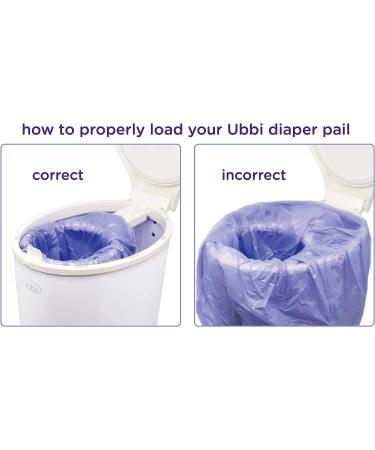 Ubbi Disposable Diaper Pail Plastic Bags - 75 Count Value Pack for 13-Gallon Diaper Pails - Buy Online on GoSupps.com
