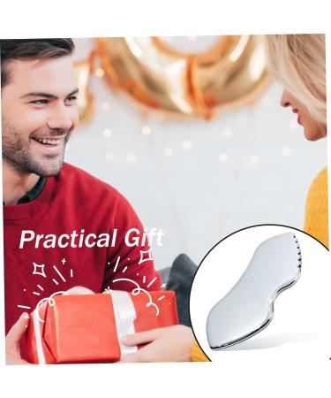 Stainless Steel Gua Sha Tool - 3.9 Metal Facial Massage Comb for Tight Skin & Muscle Pain Relief - Portable & Effective Gua Sha Therapy - Buy Online on GoSupps.com