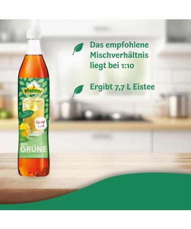 Pfanner Green Lemon Cactus Fig Syrup 700ml | Makes 7+ Liters Iced Tea | Premium Beverage Syrup - Buy Online on GoSupps.com