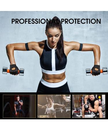 Training Gloves for Fitness | Breathable Short Finger Non-Slip Gloves for Weight Lifting Cycling & Climbing - Unisex - Buy Online on GoSupps.com