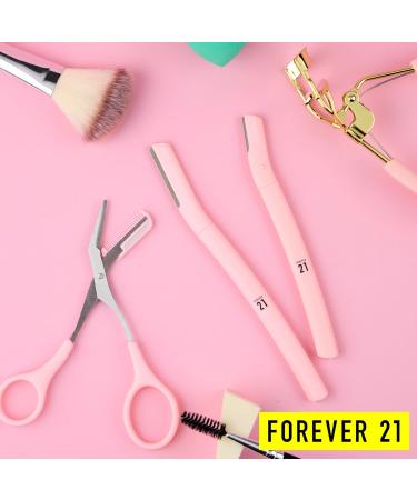 Forever 21 Eyebrow Kit - 3pc Precision Shaping Razor Set | Black Eyebrow Trimmer & Grooming Scissors for Women - Buy Online on GoSupps.com