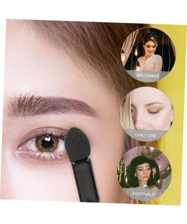 Healeved 400 Pcs Mini Eyeshadow Swab Eyelash Spoolie Eyeshadow Lip Balm Brush Black Plastic - Buy Online on GoSupps.com