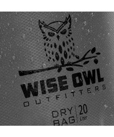 Wise Owl Outfitters Waterproof Dry Bag - Fully Submersible 1pk or 3pk Ultra Lightweight Airtight Waterproof Bags - 5L  10L and 20L Sizes - Diamond Ripstop Roll Top Drybags 3 Pk - 5L  10L  20L Grey 3 - Buy Online on GoSupps.com