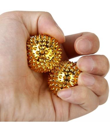 Chi -Enterprise Gold Magnetic Acupressure Balls (32mm) | Self-Healing Therapy for Pain Relief & Well-Being - Buy Online on GoSupps.com