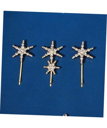 FRCOLOR 4 Sets Starfish Hairpin Accesorios Para Rhinestone Headpiece for Women Barrettes for Gold Trim Trendy Decor Hair Barrettes Decorative Hair Clips Child Dense Rhinestones Alloy - Buy Online on GoSupps.com