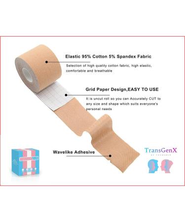 TransGenX Tape - FTM Chest Binding for Gender Affirmation - Buy Online on GoSupps.com