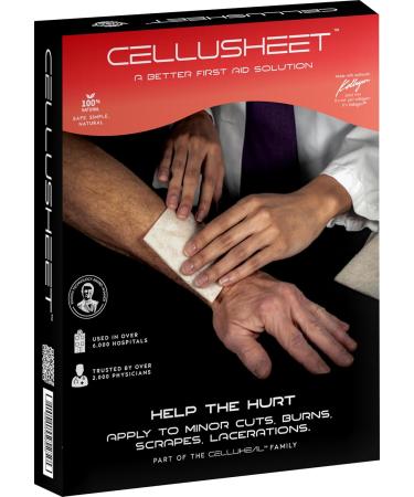 Cellusheet Wound Care Collagen Dressing 2x2 - Advanced Healing Solution for International Shipping - Buy Online on GoSupps.com