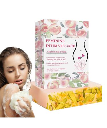 Intimate Wash | Cleansing Soap for Feminine Intimate Hygiene | Natural pH Balance for Vaginal Health 100g Handmade for Bath and Body Daily Use
