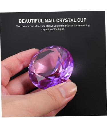 FRCOLOR Glitter Containers Nail Glass Cup 6x6cm Purple - Buy Online on GoSupps.com