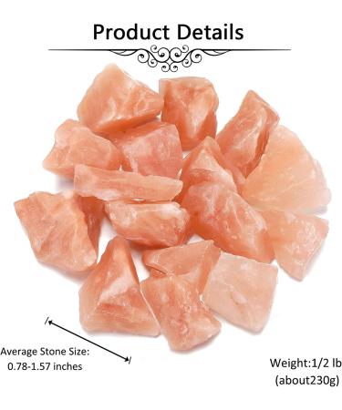 Jovivi Himalayan Salt Healing Crystals Rough Stone Large 1lb - Natural Raw Rock Crystals for Tumbling, Cabbing, Decoration - Wire Wrapping and Wicca & Reiki - Buy Online on GoSupps.com