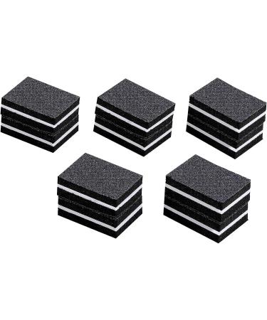 100 Pcs Mini Buffers for Nails 180/100 Grit - Nail Care Buffers for Acrylic Nails in Black - Buy Online on GoSupps.com