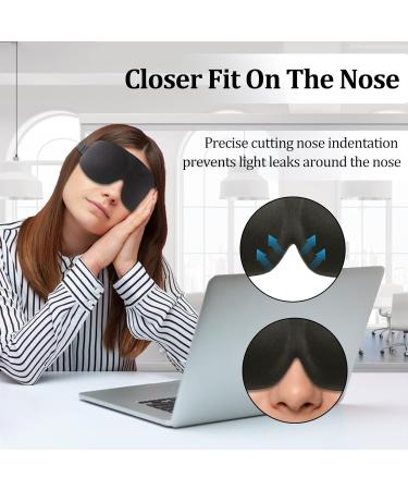 2 Pack 100% Blackout 3D Sleep Masks with Adjustable Strap - Perfect Eye Shade for Men & Women - Ultimate Comfort for Better Sleep - Buy Online on GoSupps.com