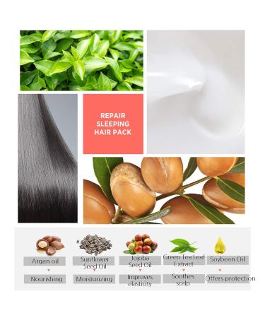 TOSOWOONG Repair Sleeping Hair Pack Hair Mask 100ml/3.38oz - Intensive Overnight Treatment - Buy Online on GoSupps.com