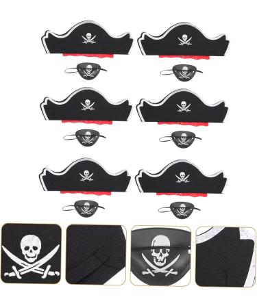 minkissy 12 Sets Pirate Hair Blindfold Pirate Costume Props Pirate Hat Theater Props Pirate Costume Accessories Pirate Skull Eye Patch Halloween Props Accessories Party Supplies Cloth - Buy Online on GoSupps.com