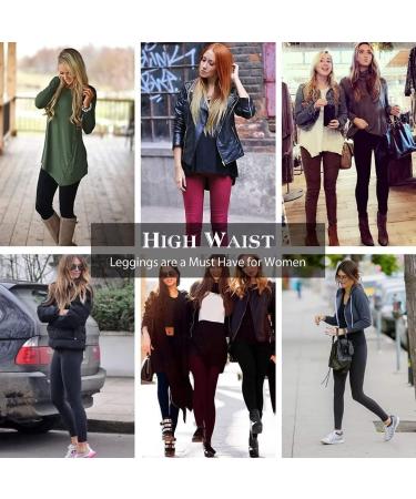 Fleece Lined Women's Thermal High Waist Yoga Pants - Black | Tummy Control, Slimming Workout Leggings - Buy Online on GoSupps.com